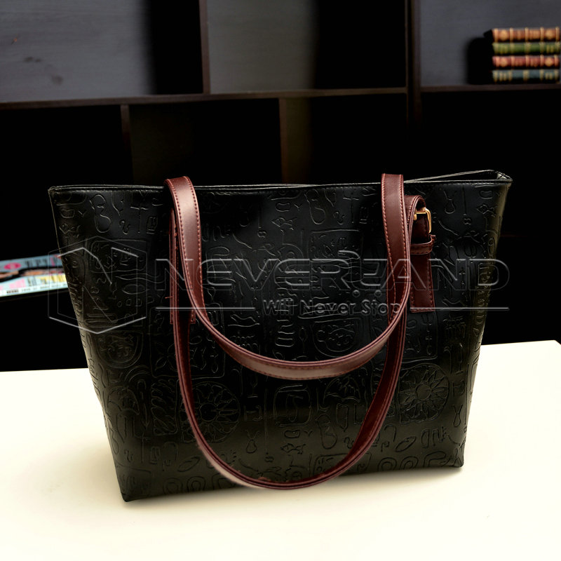 Cheap Ladies Designer Leather Style Large Tote Bag Shoulder Handbag | eBay