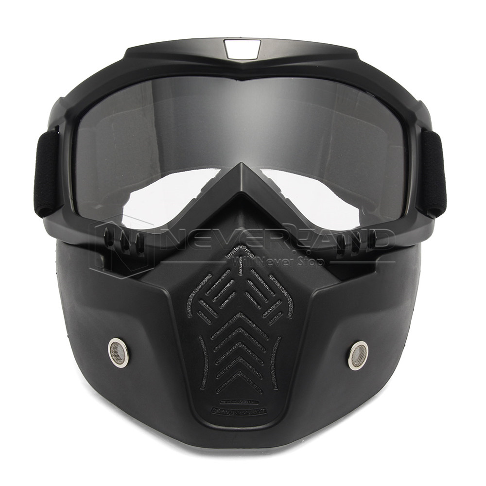 Flexible Goggles Glasses Face Mask UV Len Motorcycle Riding ATV Dirt ...